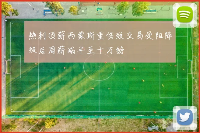 热刺顶薪西蒙斯重伤致交易受阻降级后周薪减半至十万镑